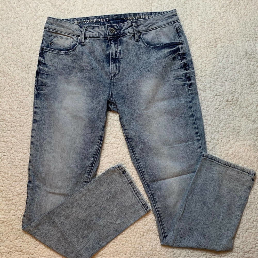 Laurie Felt Jeans SZ 10 Classic Stiletto